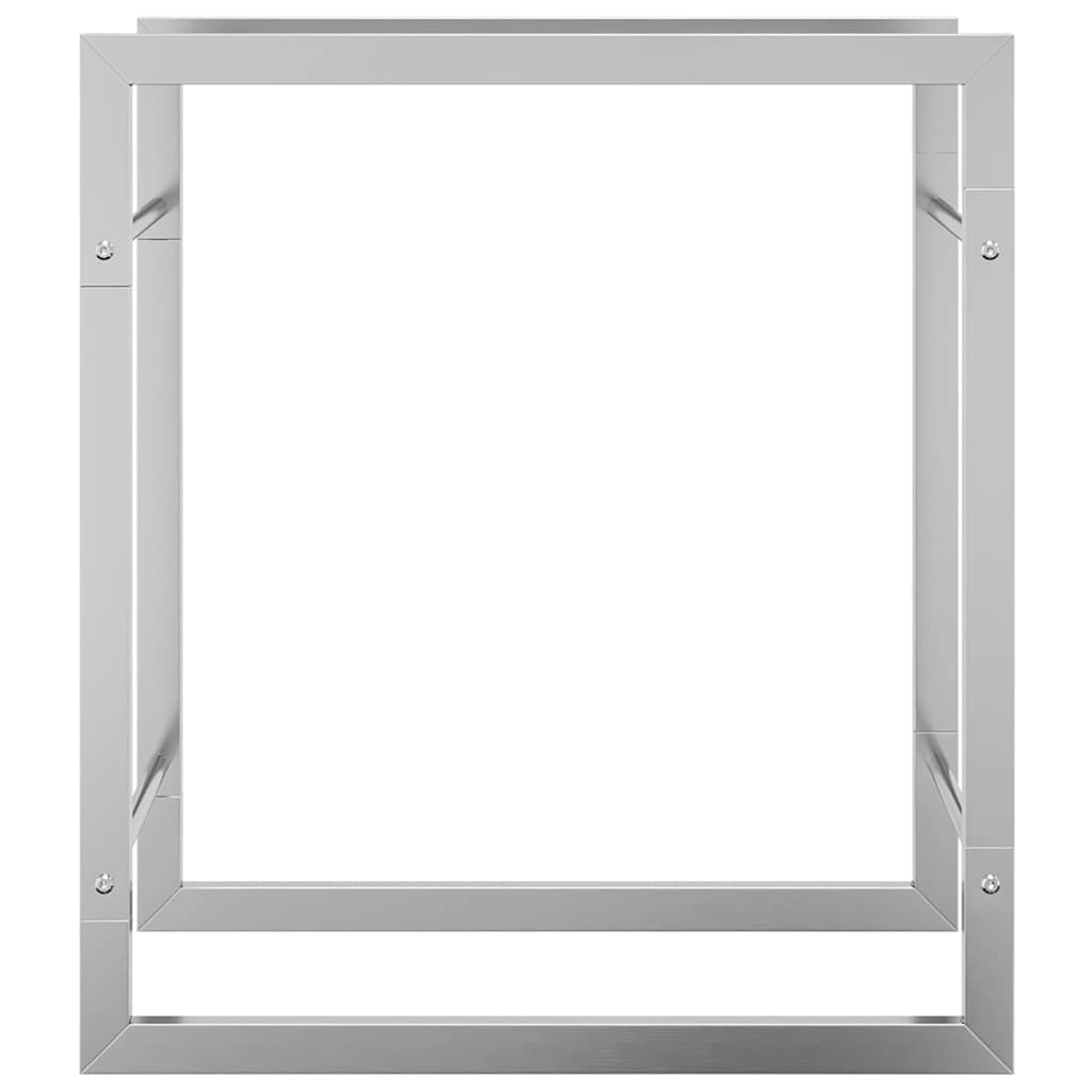 vidaXL Firewood Rack 50x28x56 cm Stainless Steel