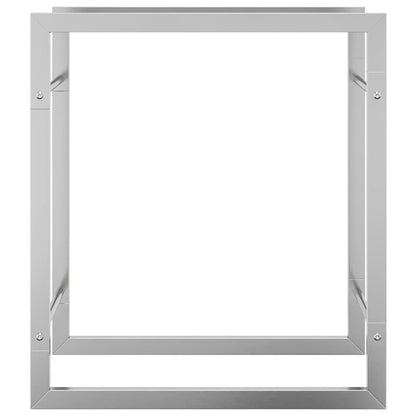 vidaXL Firewood Rack 50x28x56 cm Stainless Steel