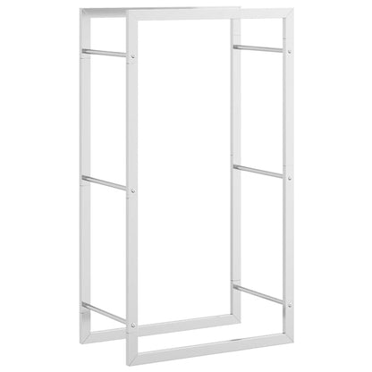 vidaXL Firewood Rack 50x28x94 cm Stainless Steel