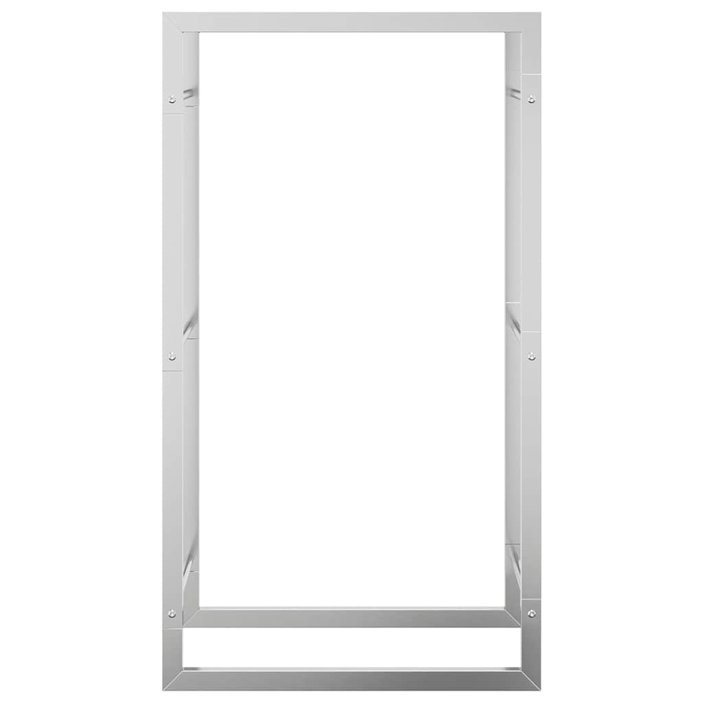 vidaXL Firewood Rack 50x28x94 cm Stainless Steel