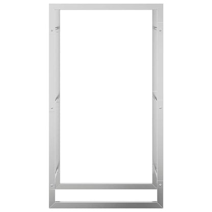 vidaXL Firewood Rack 50x28x94 cm Stainless Steel