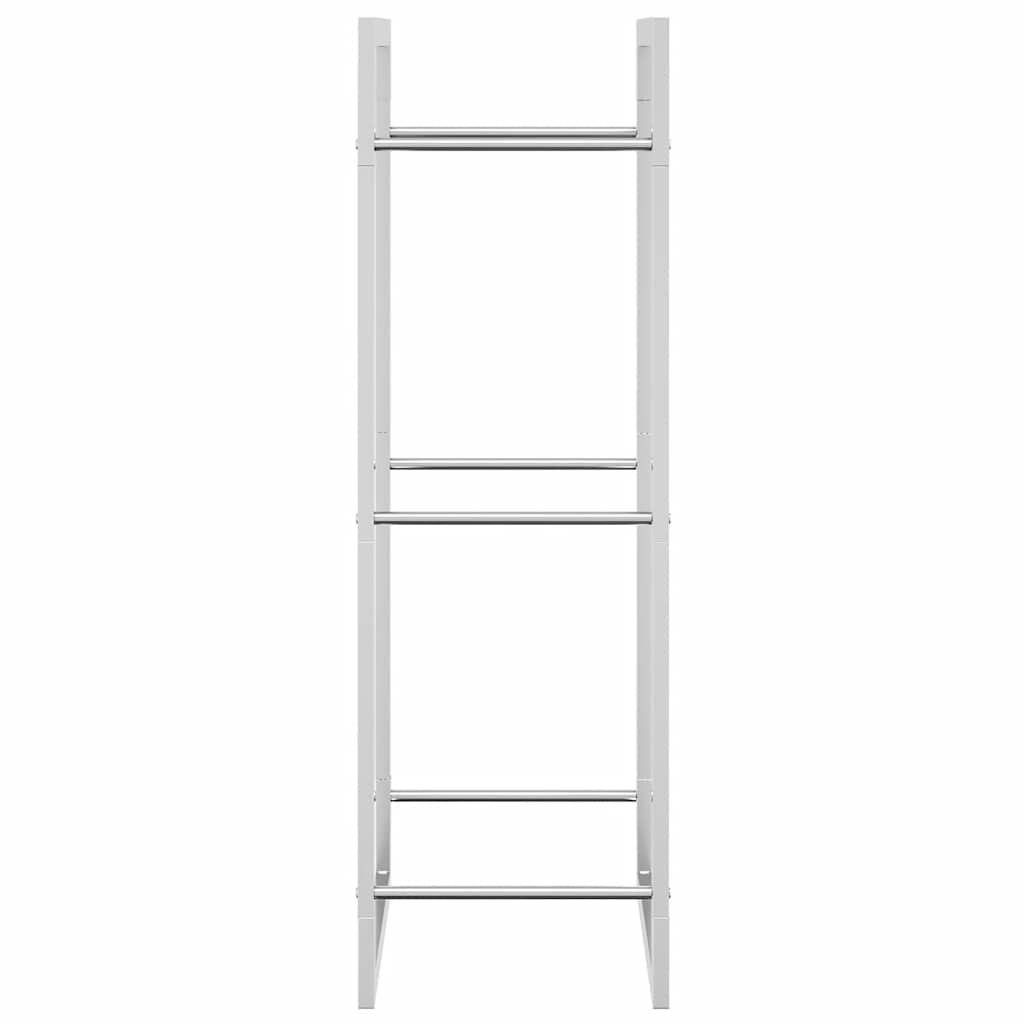 vidaXL Firewood Rack 50x28x94 cm Stainless Steel