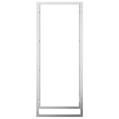 vidaXL Firewood Rack 50x28x132 cm Stainless Steel