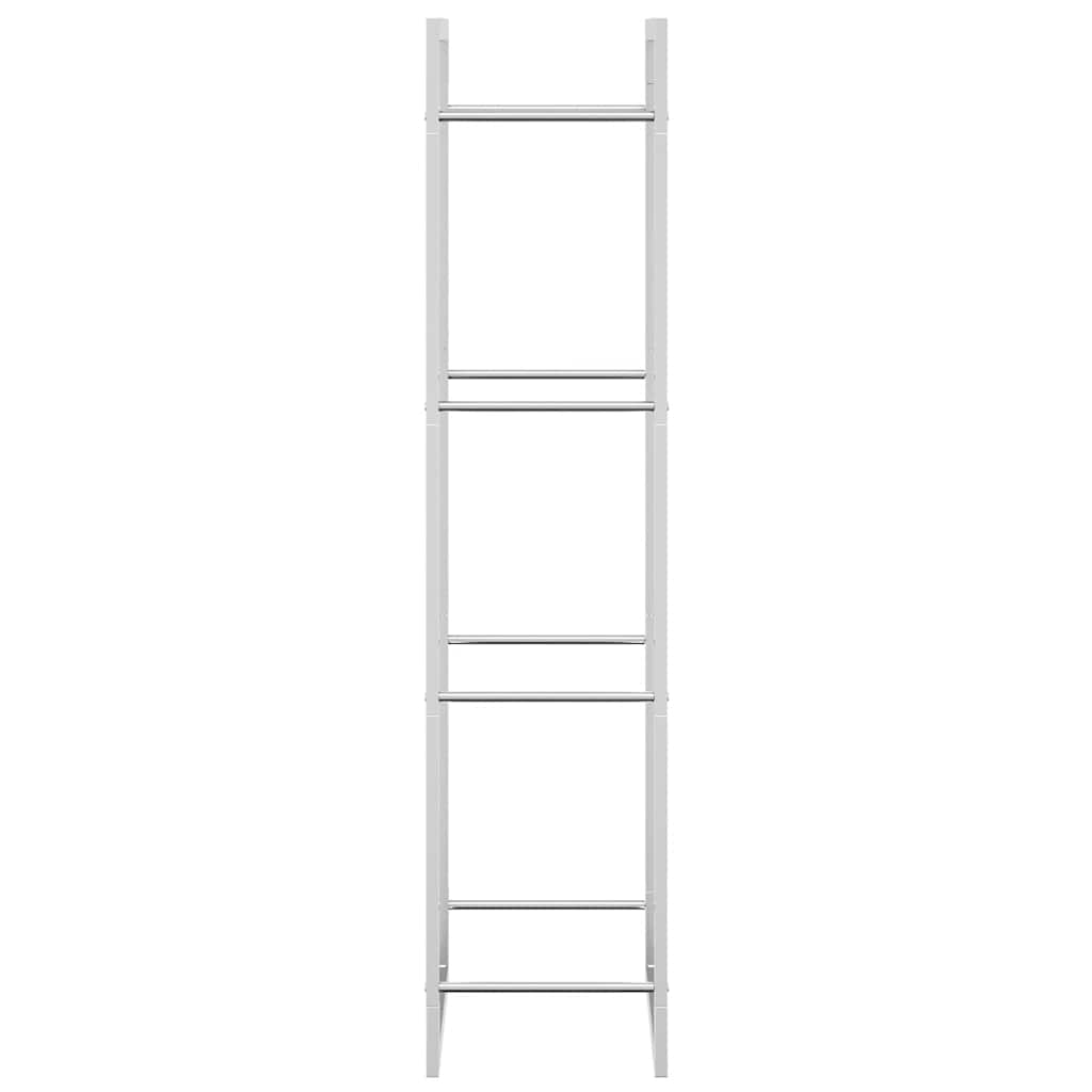 vidaXL Firewood Rack 50x28x132 cm Stainless Steel
