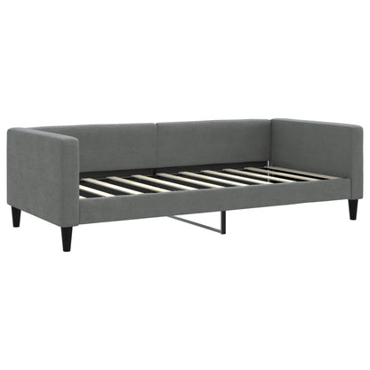 vidaXL Daybed with Trundle&Drawers without Mattress Dark Grey 90x190 cm Single