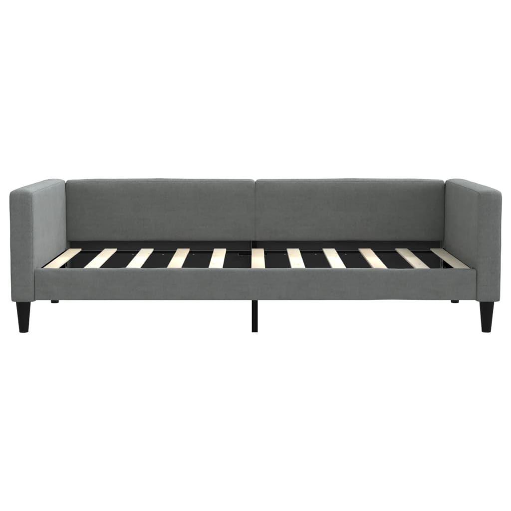 vidaXL Daybed with Trundle&Drawers without Mattress Dark Grey 90x190 cm Single
