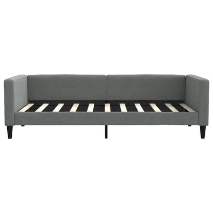 vidaXL Daybed with Trundle&Drawers without Mattress Dark Grey 90x190 cm Single