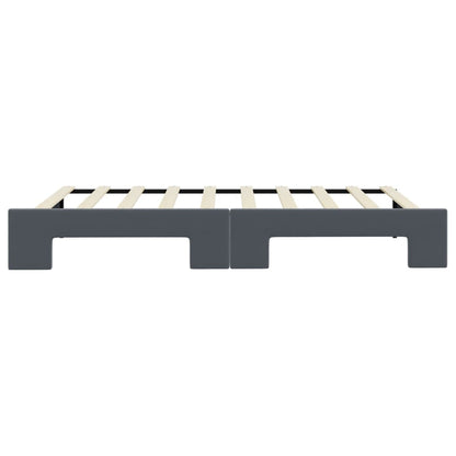 vidaXL Daybed with Trundle without Mattress Dark Grey 90x190 cm Single