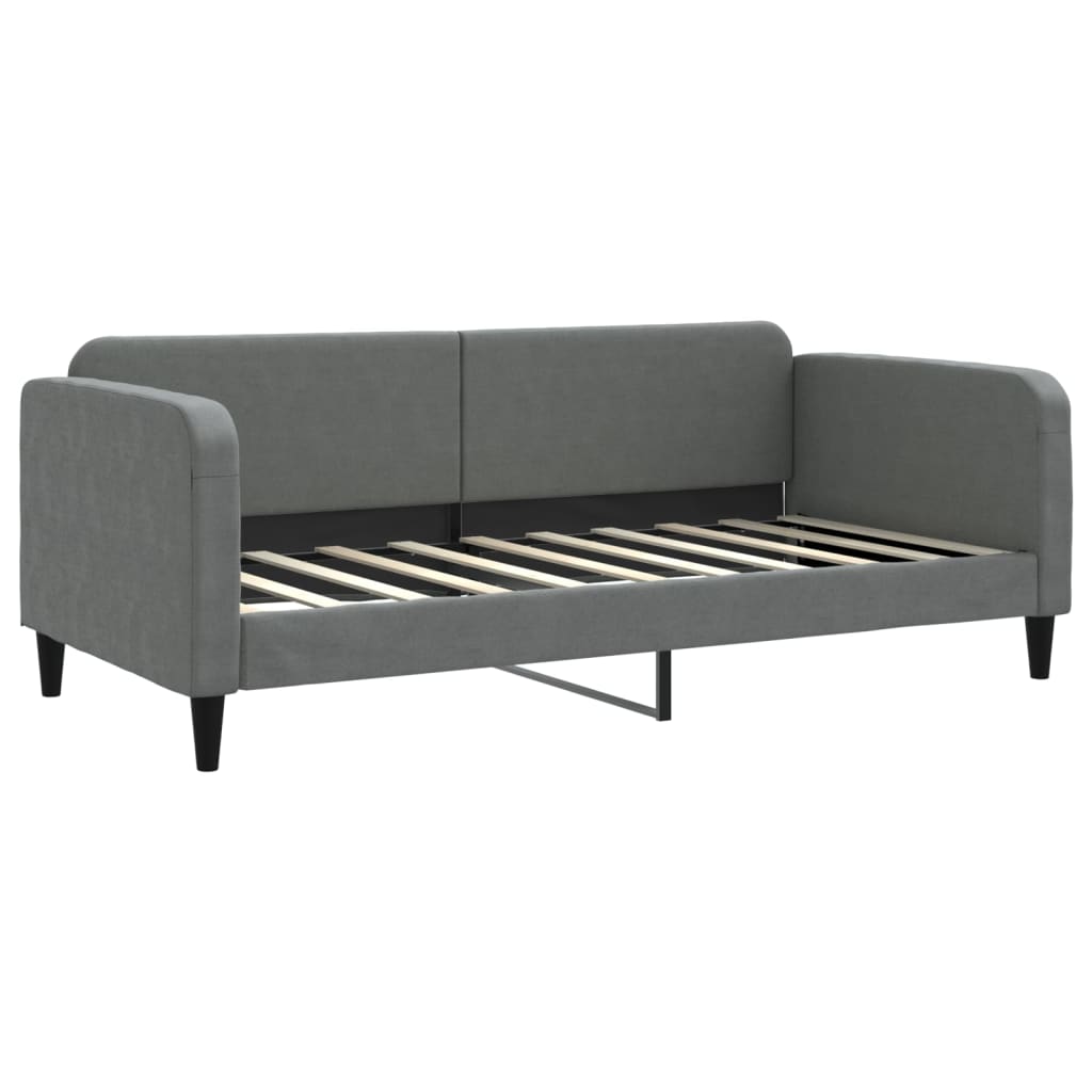 vidaXL Daybed with Trundle without Mattress Dark Grey 90x190 cm Single