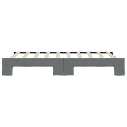 vidaXL Daybed with Trundle without Mattress Dark Grey 90x190 cm Single