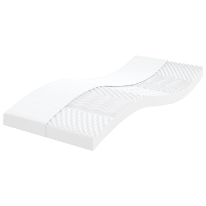 vidaXL Daybed with Trundle and Mattresses Light Grey 90x190 cm Fabric