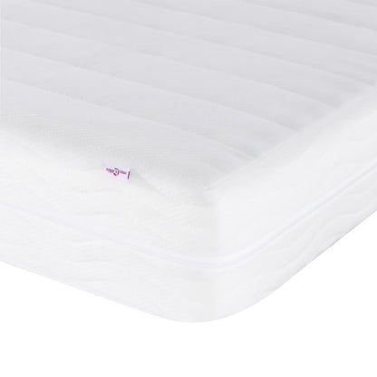 vidaXL Daybed with Mattress Light Grey 90x190 cm Velvet