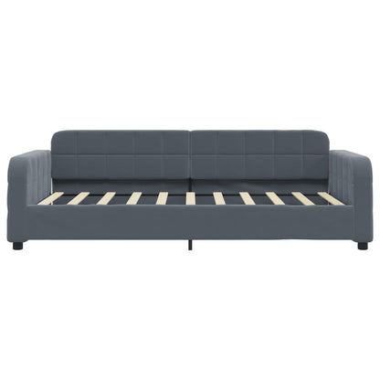vidaXL Daybed with Trundle without Mattress Dark Grey 90x190 cm Single