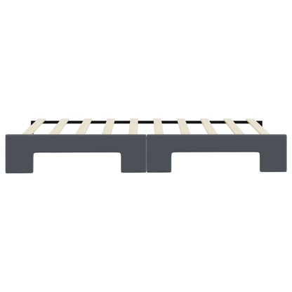 vidaXL Daybed with Trundle without Mattress Dark Grey 90x190 cm Single