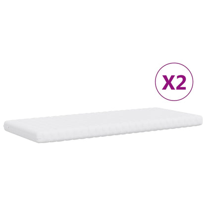 vidaXL Daybed with Trundle and Mattresses Dark Grey 90x190 cm Velvet