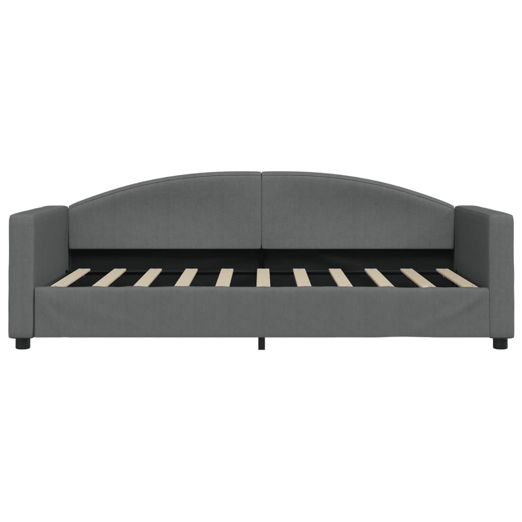 vidaXL Daybed with Mattress Blue Dark Grey 90x190 cm Fabric