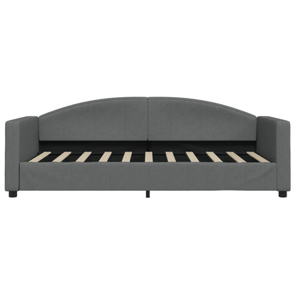 vidaXL Daybed with Mattress Blue Dark Grey 90x190 cm Fabric