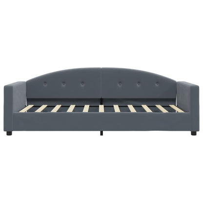 vidaXL Daybed with Mattress Dark Grey 90x190 cm Velvet