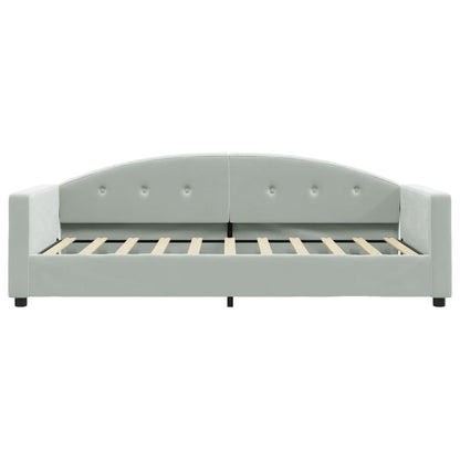 vidaXL Daybed with Trundle without Mattress Light Grey 90x190 cm Single