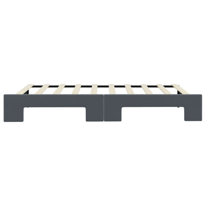 vidaXL Daybed with Trundle without Mattress Dark Grey 90x190 cm Single