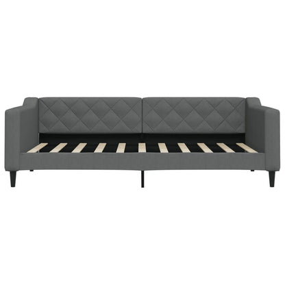 vidaXL Daybed with Mattress Dark Grey 90x190 cm Fabric