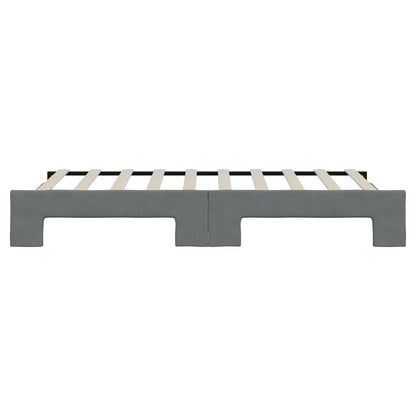 vidaXL Daybed with Trundle without Mattress Dark Grey 90x190 cm Single