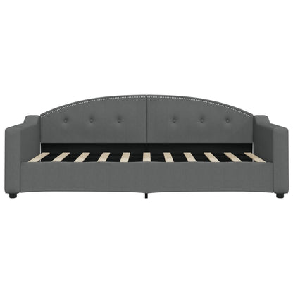 vidaXL Daybed with Mattress Dark Grey 90x190 cm Fabric