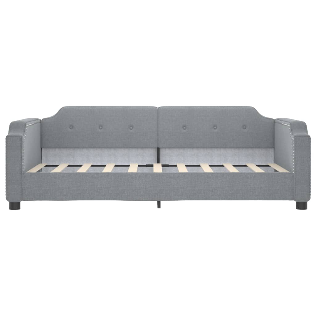 vidaXL Daybed with Trundle without Mattress Light Grey 90x190 cm Single