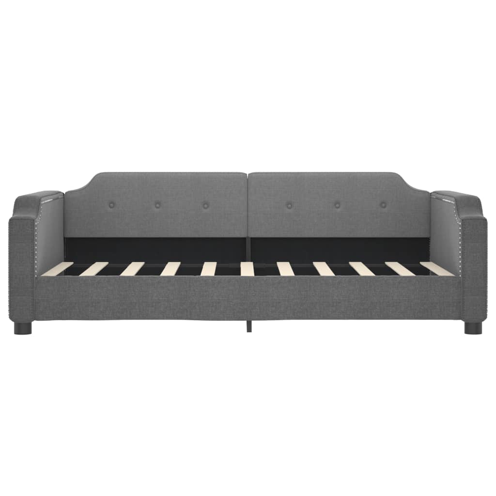 vidaXL Daybed with Trundle without Mattress Dark Grey 90x190 cm Single