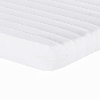 vidaXL Daybed with Trundle and Mattresses Light Grey 90x190 cm Fabric