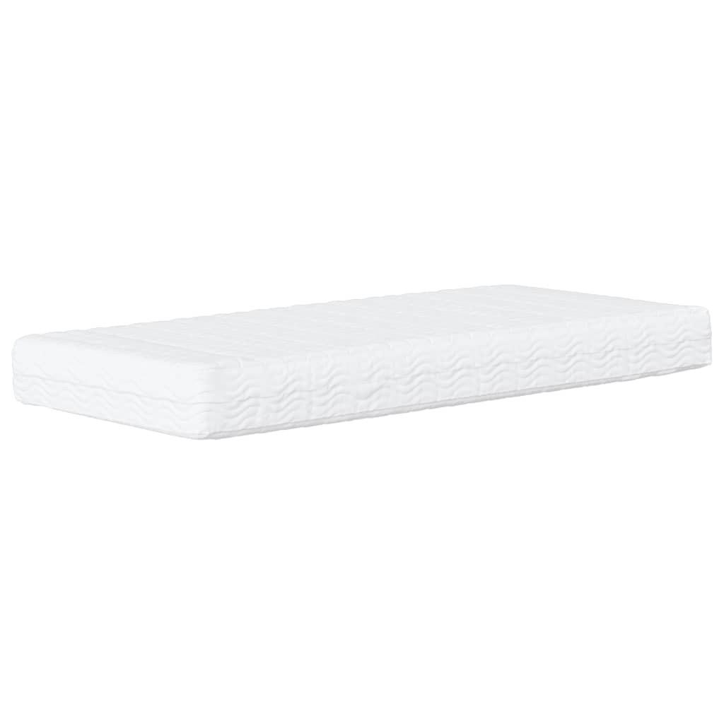 vidaXL Daybed with Mattress Blue Light Grey 90x190 cm Velvet