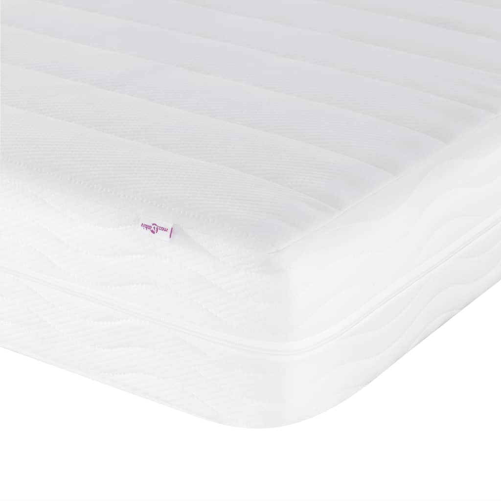 vidaXL Daybed with Mattress Blue Light Grey 90x190 cm Velvet