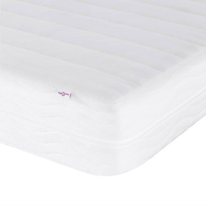 vidaXL Daybed with Mattress Blue Light Grey 90x190 cm Velvet