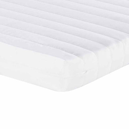 vidaXL Daybed with Trundle and Mattresses Light Grey 90x190 cm Velvet
