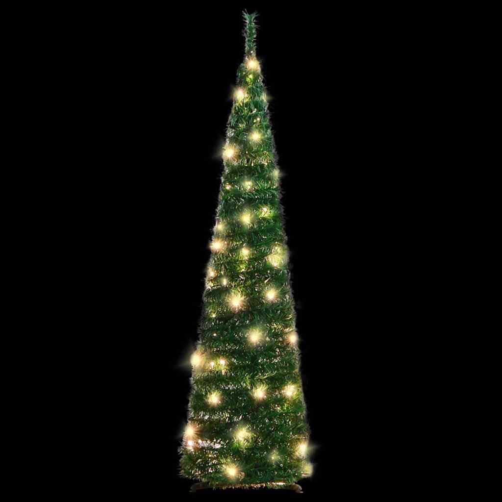 vidaXL Artificial Christmas Tree | Green | PVC and metal | 120 cm | Collapsible