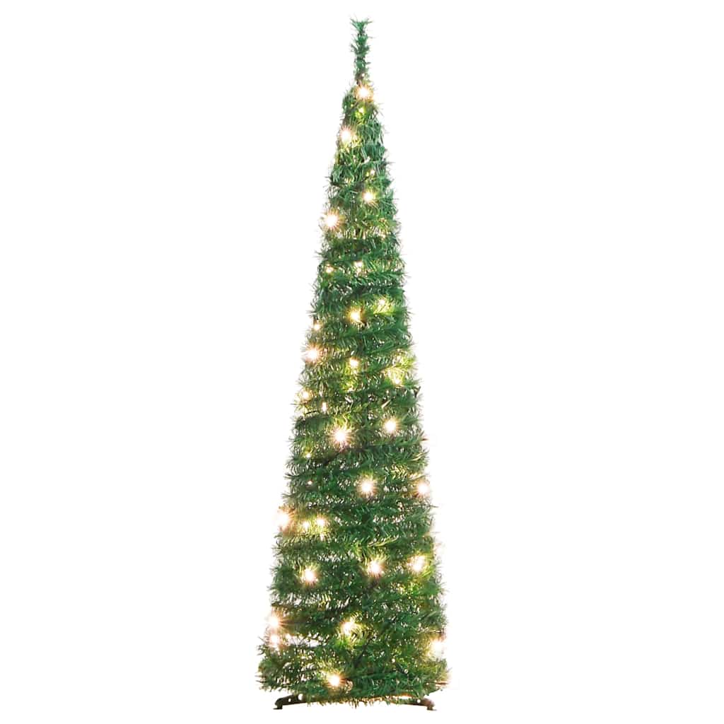 vidaXL Artificial Christmas Tree | Green | PVC and metal | 120 cm | Collapsible