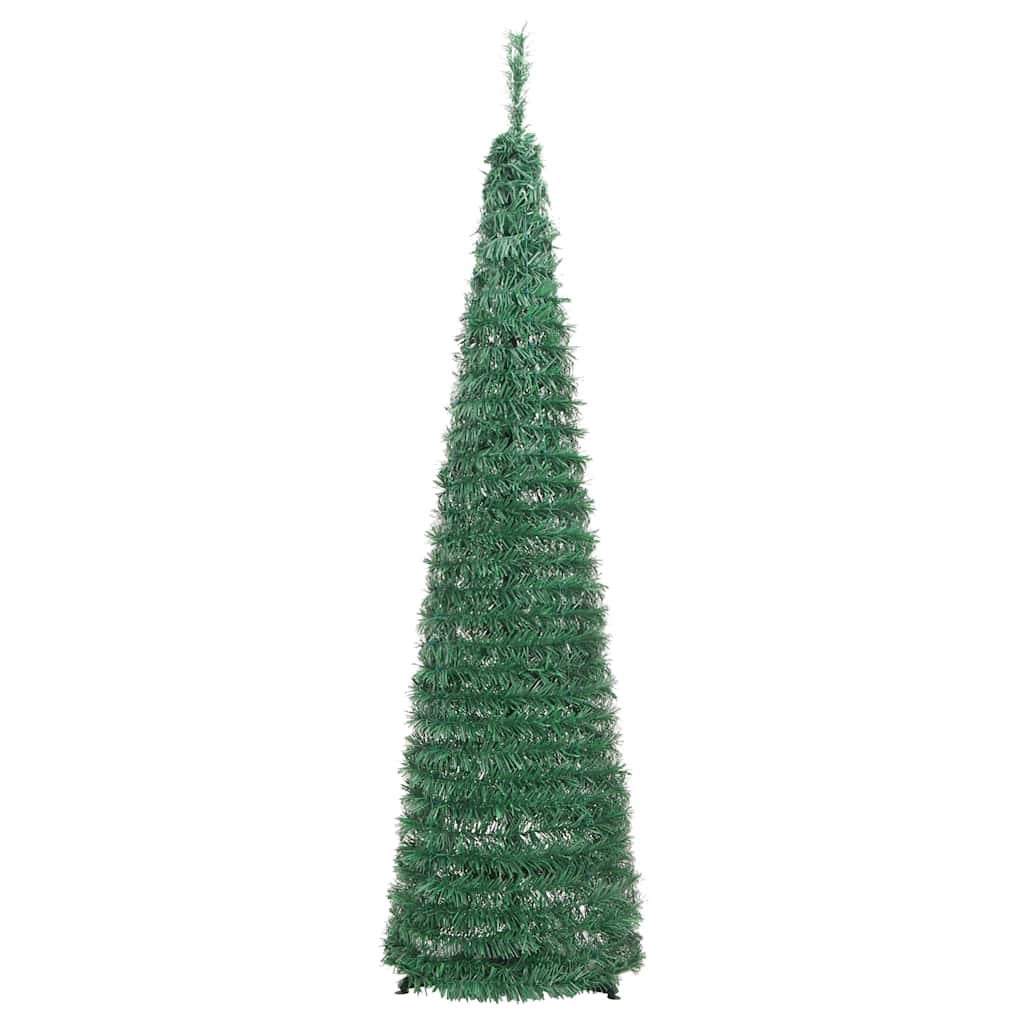 vidaXL Artificial Christmas Tree | Green | PVC and metal | 120 cm | Collapsible
