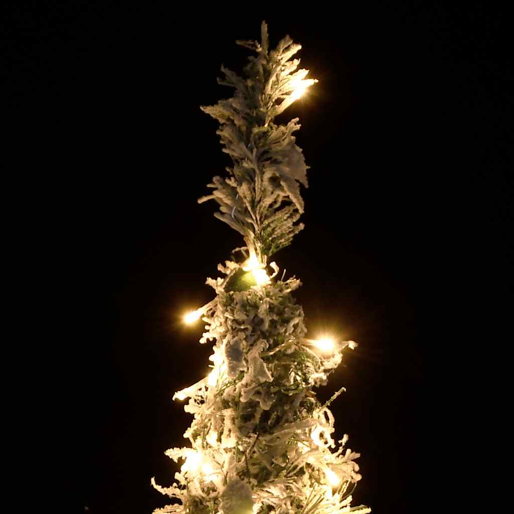 vidaXL Artificial Christmas Tree | Green and white | PVC, metal | 150 cm