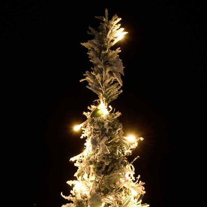 vidaXL Artificial Christmas Tree | Green and white | PVC, metal | 150 cm