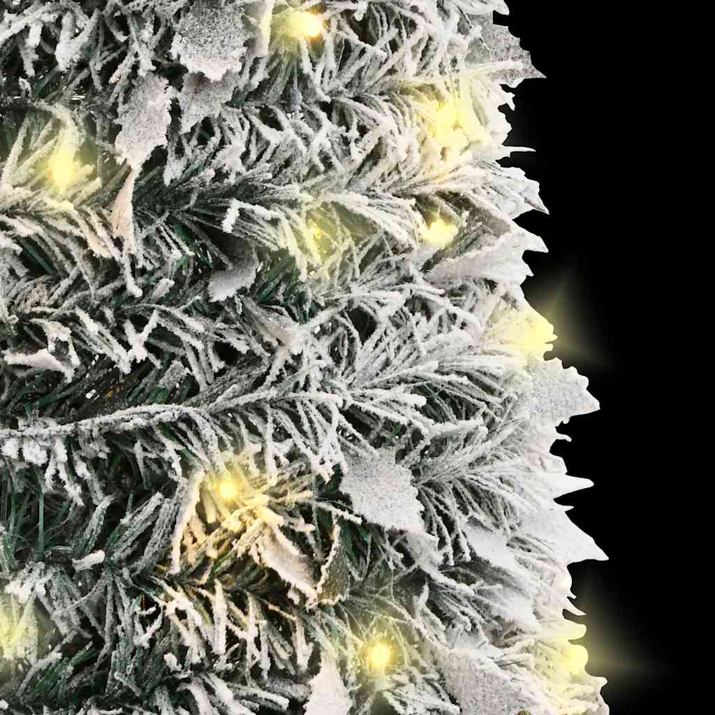 vidaXL Artificial Christmas Tree | Green and white | PVC, metal | 150 cm