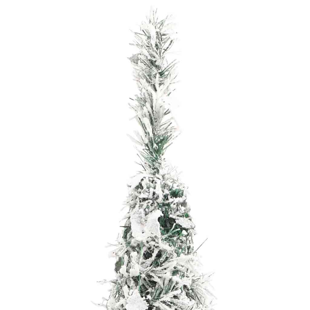 vidaXL Artificial Christmas Tree | Green and white | PVC, metal | 150 cm