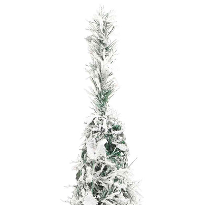 vidaXL Artificial Christmas Tree | Green and white | PVC, metal | 150 cm
