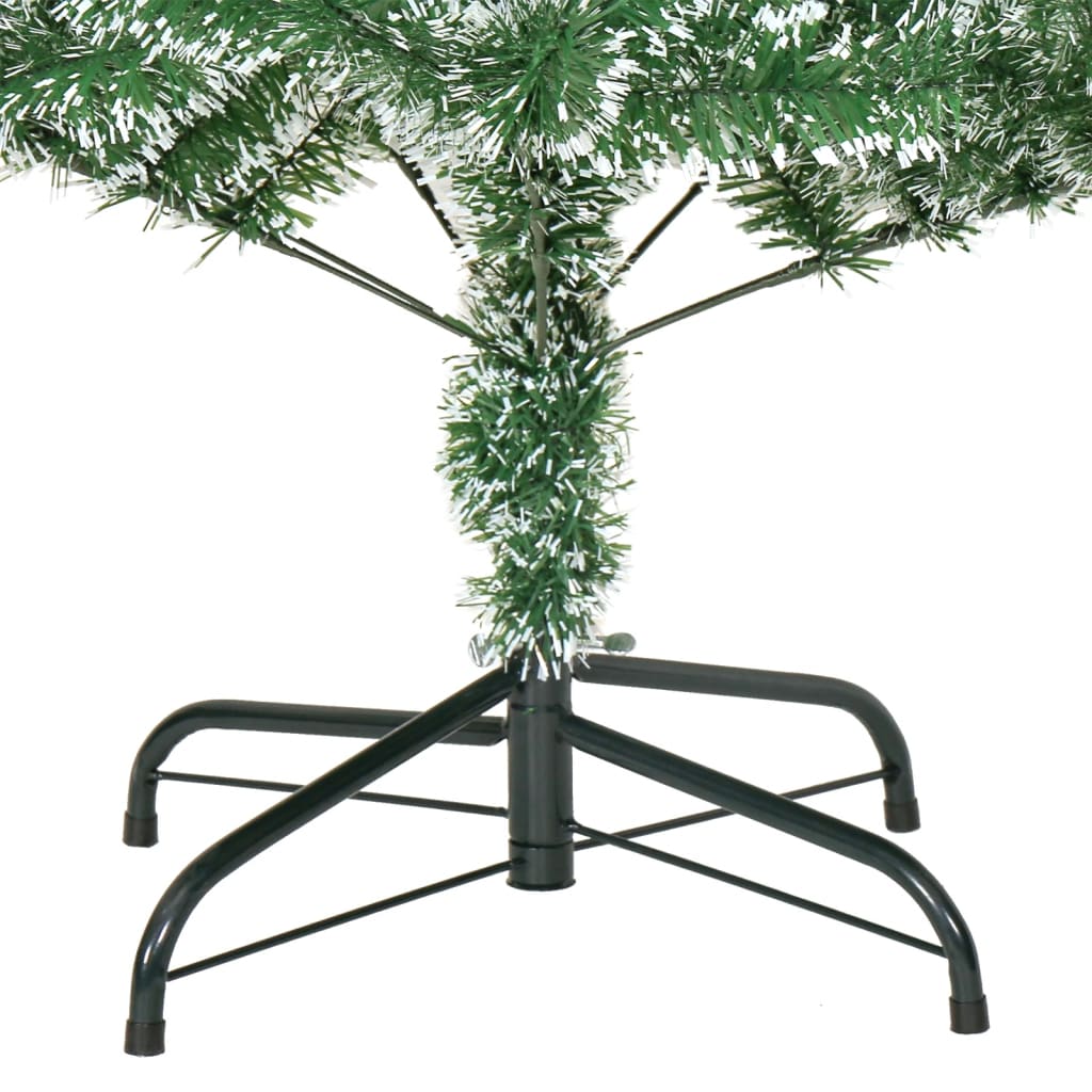 vidaXL Artificial Christmas Tree with Flocked Snow Green 180 cm