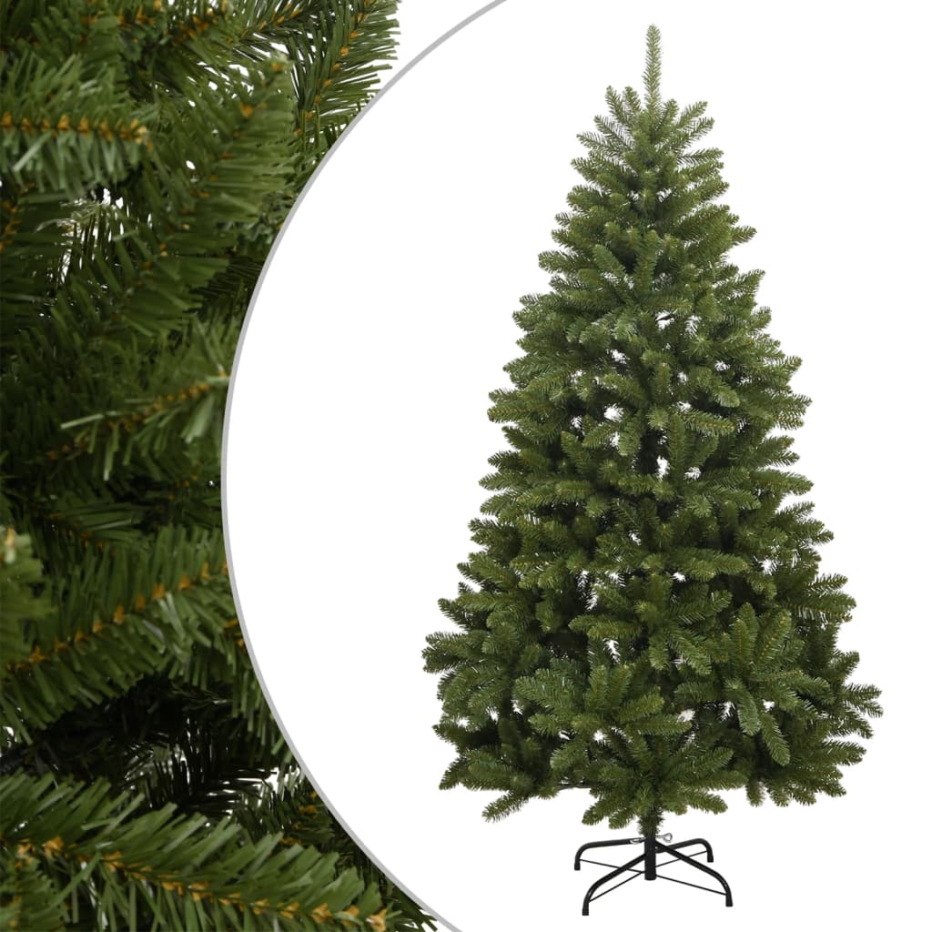 vidaXL Artificial Hinged Christmas Tree with Stand Green 270 cm