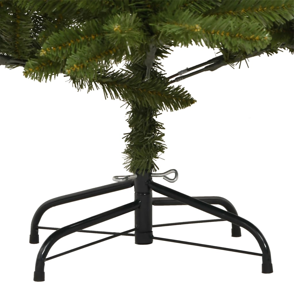 vidaXL Artificial Hinged Christmas Tree with Stand Green 270 cm