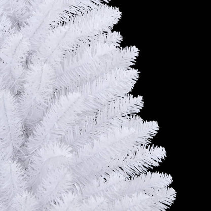 vidaXL Artificial Hinged Christmas Tree with Stand White 150 cm