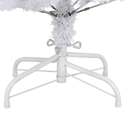vidaXL Artificial Hinged Christmas Tree with Stand White 150 cm