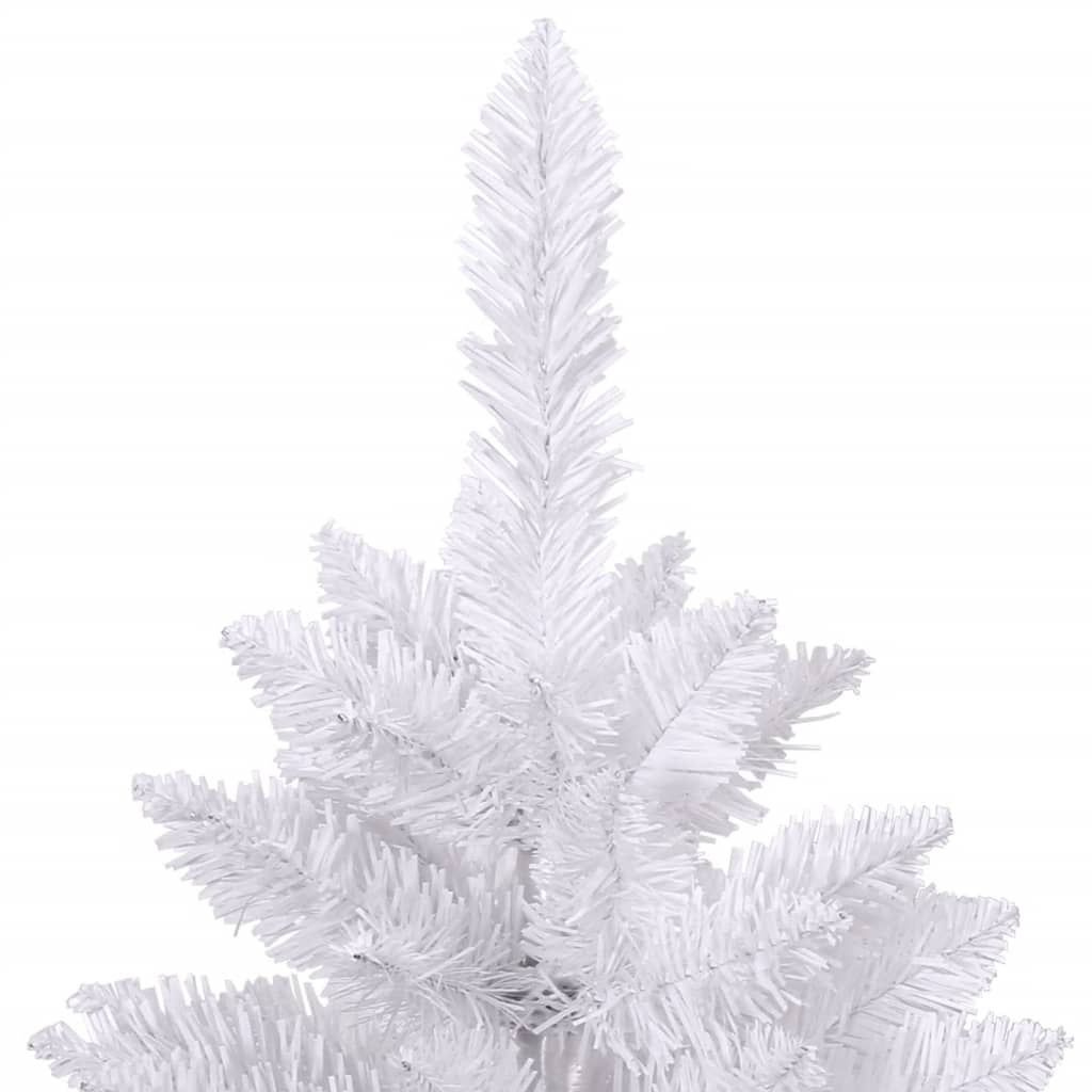 vidaXL Artificial Hinged Christmas Tree with Stand White 270 cm