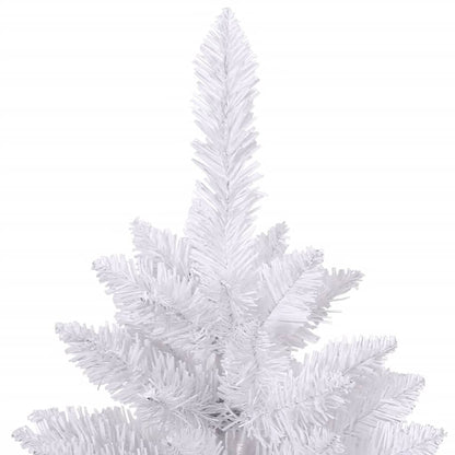 vidaXL Artificial Hinged Christmas Tree with Stand White 270 cm