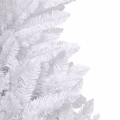 vidaXL Artificial Hinged Christmas Tree with Stand White 270 cm